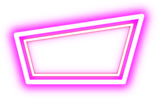 Retro Neon Border. Announcement Board. png