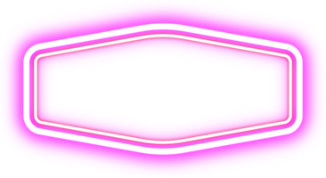 retro neon grens. Aankondiging bord. png