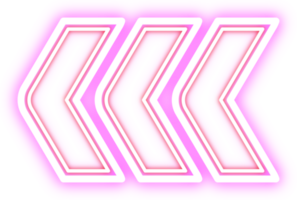 retro neon grens. Aankondiging bord. png