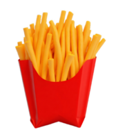 français frites png 3d image gratuit Télécharger