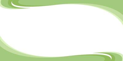 Soft Green Wave banner background template vector