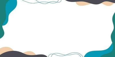 Abstract fluid colorfull banner background with blank space vector