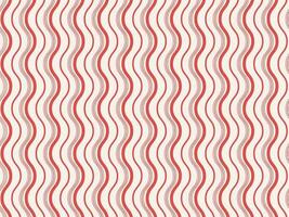 Abstract Wavy Lines Pattern Background In Red Color. vector