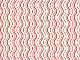 Abstract Wavy Lines Pattern Background In Red Color. vector