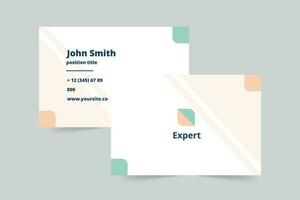 Business Advisor business card template. A clean, modern, and high-quality design business card vector design. Editable and customize template business card