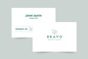 Beauty Salon business card template. A clean, modern, and high-quality design business card vector design. Editable and customize template business card