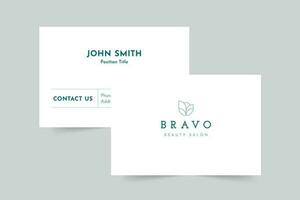 Beauty Salon business card template. A clean, modern, and high-quality design business card vector design. Editable and customize template business card