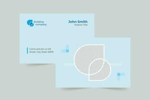 Building Services Company business card template. A clean, modern, and high-quality design business card vector design. Editable and customize template business card