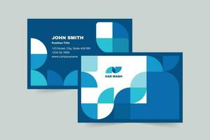 Car Wash business card template. A clean, modern, and high-quality design business card vector design. Editable and customize template business card