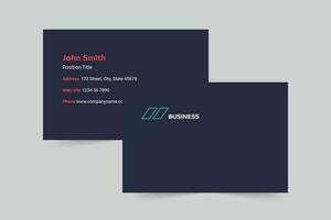 Business Consultant business card template. A clean, modern, and high-quality design business card vector design. Editable and customize template business card