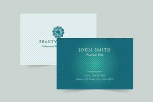 Beauty Market business card template. A clean, modern, and high-quality design business card vector design. Editable and customize template business card