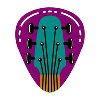 Guitar Pick Icon Flat Design Vector Illustration