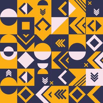 sin costura modelo de resumen cuadrado losas con geométrico formas vector