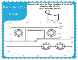 Printable Logic Math Worksheet Challenge your child to count by twos with this fun worksheet, and connect the dots to reveal the hidden picture of a ship. vector