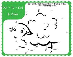 Printable Logic Math Worksheet Challenge your child to count by twos with this fun worksheet, and connect the dots to reveal the hidden picture vector