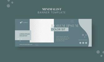 Social Media Minimalist Banner Or Template Design With Space For Product Image. vector