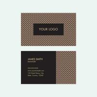 Abstract Business Card Or Horizontal Template Layout With Double-Sides. vector