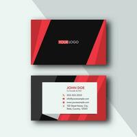 Modern Editable Business Card Design In Front And Back View. vector