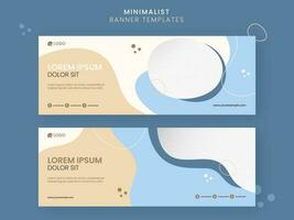 Abstract Minimalist Banner Or Templates Design With Copy Space. vector