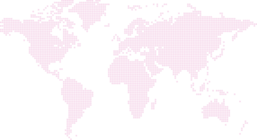 prickad linje värld Karta png