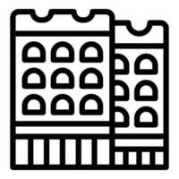 City tower icon outline vector. Poland map vector