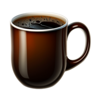 Kaffee Tasse schwarz Kaffee. generativ ai png