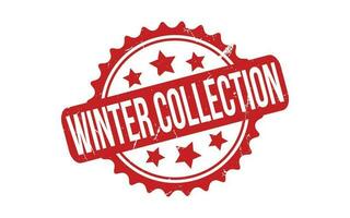 Winter Collection rubber grunge stamp seal vector