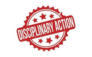 Disciplinary Action rubber grunge stamp seal vector