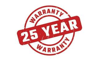 25 Year Warranty Rubber Stamp vector