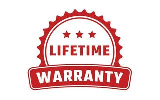 Lifetime Warranty Rubber Stamp Vector