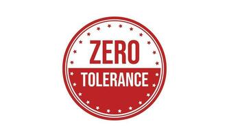 Zero Tolerance Rubber Stamp Seal Vector