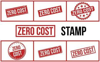 Zero Cost Rubber Stamp Set Vector