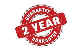 2 Year Guarantee Rubber Stamp vector