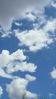 el hermosa cielo ver con el blanco nubes y azul cielo como antecedentes en verano foto