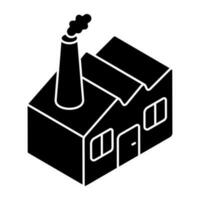 Perfect design icon of factory building vector