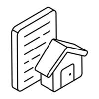 A unique design icon of property paper vector