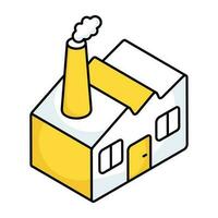 Perfect design icon of factory building vector