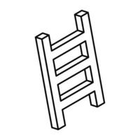 creativo diseño icono de escalera vector