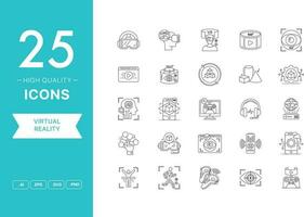 Vector set of Virtual Reality icons