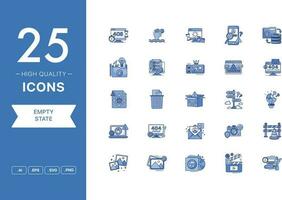 Vector set of Empty State icons