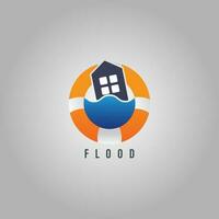 flood icon logo vector