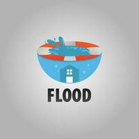 flood icon logo vector