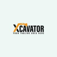 excavator logo vector