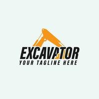 excavator logo vector