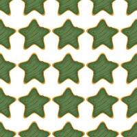 Pattern homemade cookie different taste in pastry biscuit vector