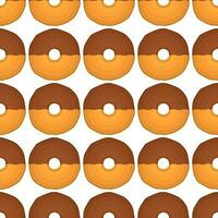 Pattern homemade cookie different taste in pastry biscuit vector