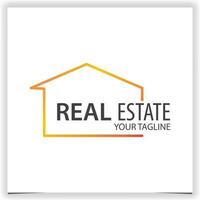 simple house real estate logo premium elegant template vector eps 10