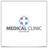 medical clinic care logo premium elegant template vector eps 10