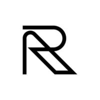 Simple letter R logo design template vector