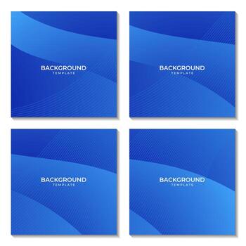 conjunto de resumen azul ola degradado antecedentes con líneas vector